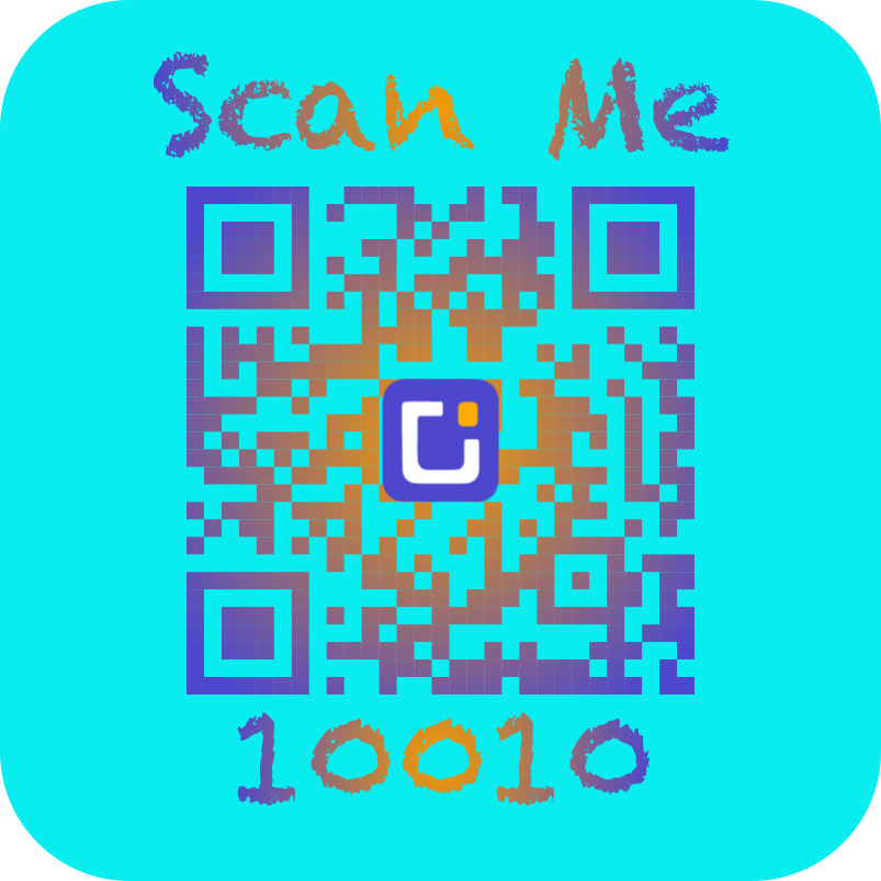 Gradient QR code — linear and radial gradient fills exported as real vector art